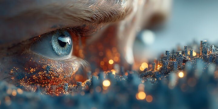 Cloud Computing for Business Depicted as Floating File Systems and Workflows Orbiting a Secure Server Representing Speed and Integration