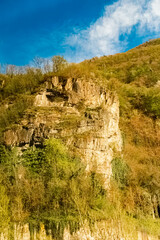 Alpine spring view at the Brenner pass road between Austria and Italy
