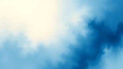 Obraz premium Abstract Blue and White Cloud Formation A Serene Digital Art Print