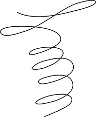 Spiral and swirl line icon. Element for design
