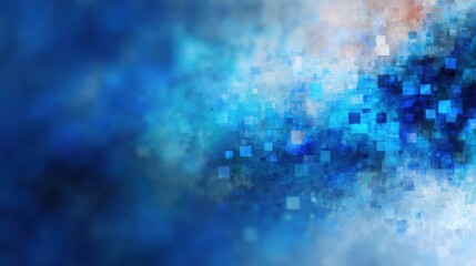 Obraz premium Abstract Blue Squares and Gradient