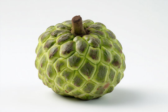 Annona squamosa fruit also known as "Pinha". Isolated on white background.
