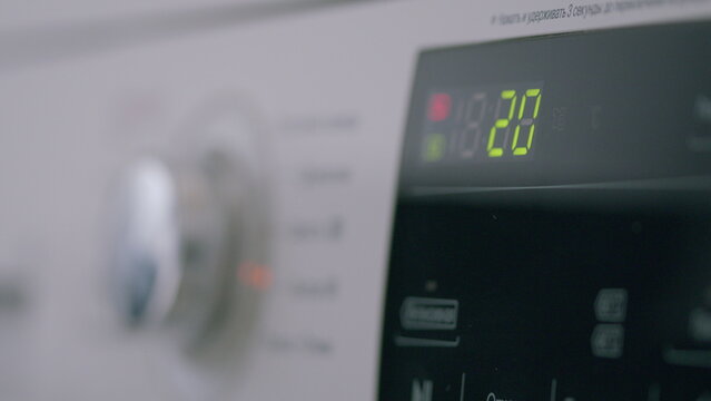 The Modern Washing Machine Display features a Timer for enhanced user control and convenience
