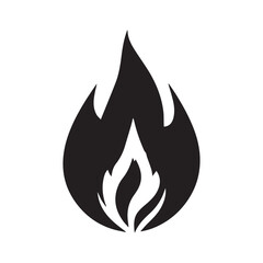 Gradient flame icon with orange and red hues isolated on white background. Modern fire symbol for design and branding