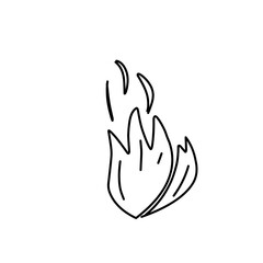 fire line doodle icon
