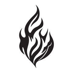 Gradient flame icon with orange and red hues isolated on white background. Modern fire symbol for design and branding