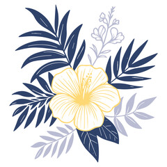 trendy one line floral print, seamless textile sketch, abstract cotton flower design, pillow wrapping texture, hand drawn pattern

