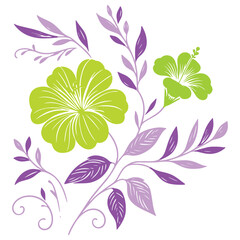 outline floral sketch design, seamless one line texture, wrapping cotton flower print, nature inspired textile, fashion pattern

