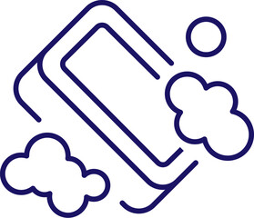 Soap Minimalistic Sign for Web and Graphic Design, Apps, Banners, Social Network and Cards