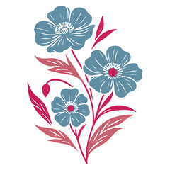 nature inspired flower pattern, cotton sketch seamless design, modern wrapping paper print, outline textile texture, fashion pillow

