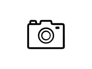 Icon camera isolated with white background 