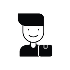 Courier Icon vector stock illustration