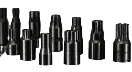Torx Bit Set Steel Chrome Mechanic Tool Transparent Background