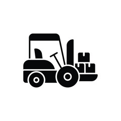 Forklift Icon vector stock illustration