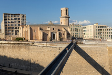 Church Saint Laurent from 12th Century in Marseille, France