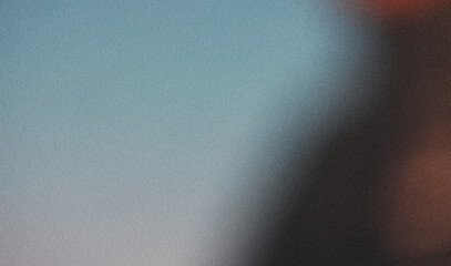 White blue gray blurred abstract gradient metallic effect on dark grainy background, glowing light, large banner size