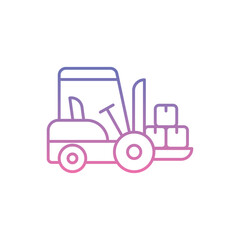 Forklift Icon vector stock illustration