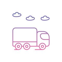 Delivery Truck Icon vector stock illustration