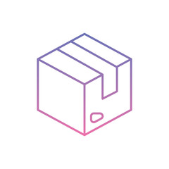 Parcel Icon vector stock illustration