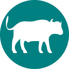 Animal Cutout SVG Logo | Minimalist Wildlife Silhouette Vector Design