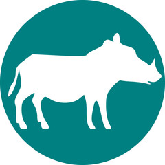 Animal Cutout SVG Logo | Minimalist Wildlife Silhouette Vector Design