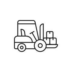 Fototapeta premium Forklift Icon vector stock illustration