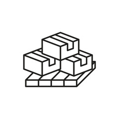 Pallet Icon vector stock illustration