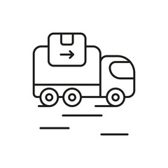 Dispatch Icon vector stock illustration