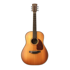 Obraz premium Evocative acoustic guitar inviting you to unleash musical passion on transparent background with