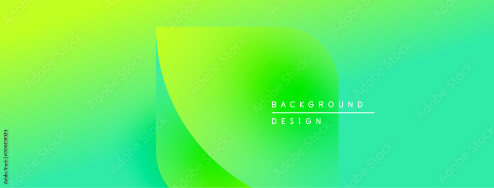 Fototapete abstract gradient background. vivid green hues blend smoothly, creating dynamic visual effect. minim