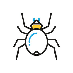 Multi color icon for spider