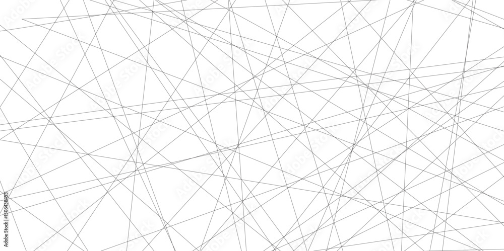 Poster abstract black lines with white background.Creative and geometric shape with white luxury pattern and paper texture design in illustration with white line background.	