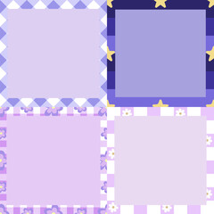 purple sticky paper notes for daily planner