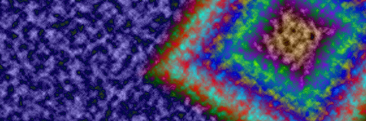 Vibrant Abstract Pattern with a Mix of Blue and Psychedelic Colors