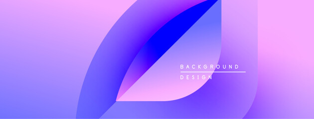 Abstract fluid shapes, purple hues blend smoothly. Gradient background suggests modern design elements, soft lighting.