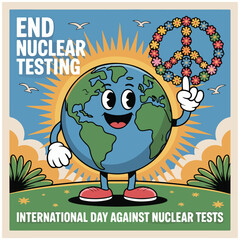 Naklejka premium International Day against Nuclear Tests 6.eps
