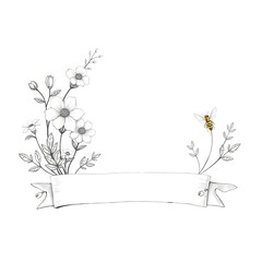 floral background with place for text