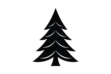 Obraz premium Christmas tree silhouette vector bundle, Christmas tree silhouette 