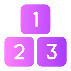 puzzle gradient icon