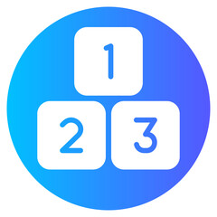 puzzle gradient icon