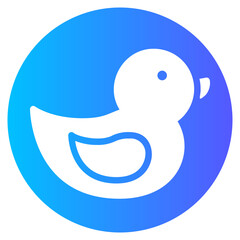 rubber duck gradient icon