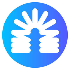 spring roll gradient icon