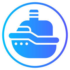 ship gradient icon