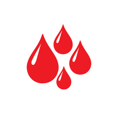 Fototapeta premium red drop of blood icon