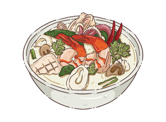 thai food Asian food illustration