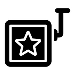 surprise box glyph icon