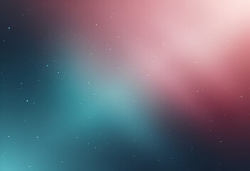 Fototapeta premium Galaxy-Inspired Abstract Background with Teal and Pink Gradient and Starry Light Effects for Cosmic and Futuristic Design