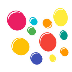 colorful circle pattern design