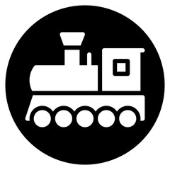 train glyph icon