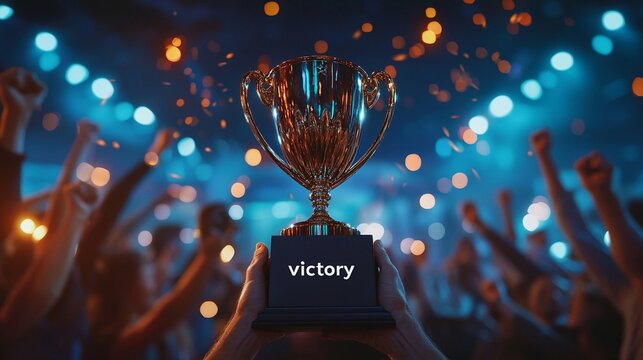 Victory Text with Trophy Presentation Scene/トロフィー授与のビクトリーテキスト5